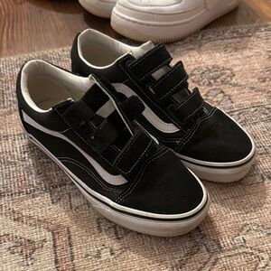Vans Black Velcro Sneakers
